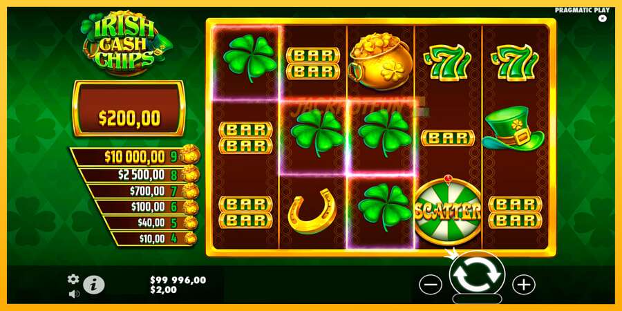 একটি স্লট মেশিন সঙ্গে বাস্তব টাকা Irish Cash Chips, ছবি 2