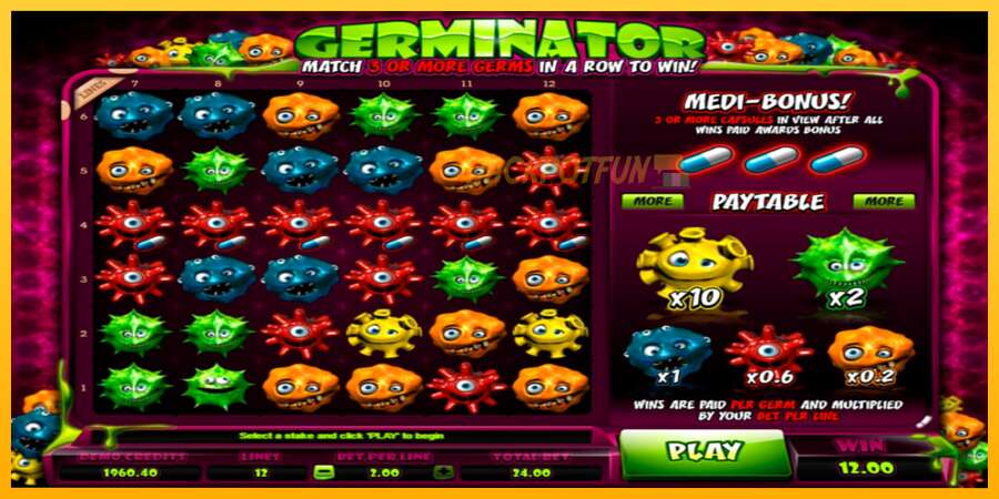 একটি স্লট মেশিন সঙ্গে বাস্তব টাকা Germinator, ছবি 1