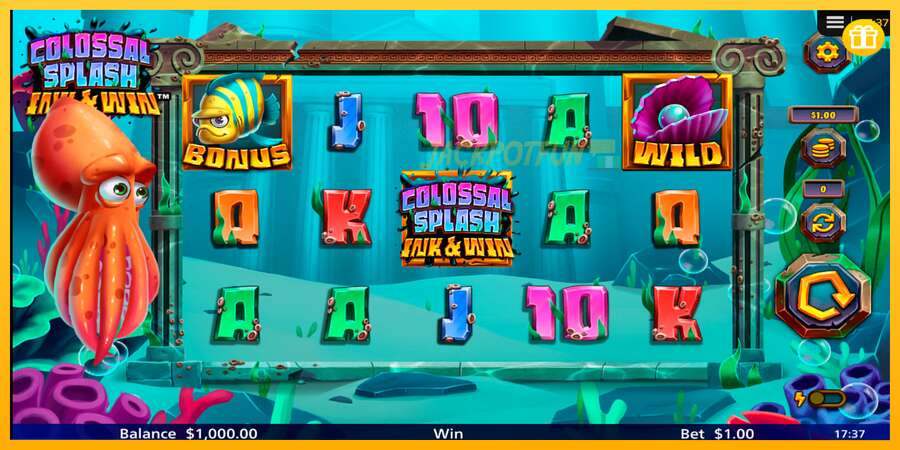 একটি স্লট মেশিন সঙ্গে বাস্তব টাকা Colossal Splash Ink & Win, ছবি 1