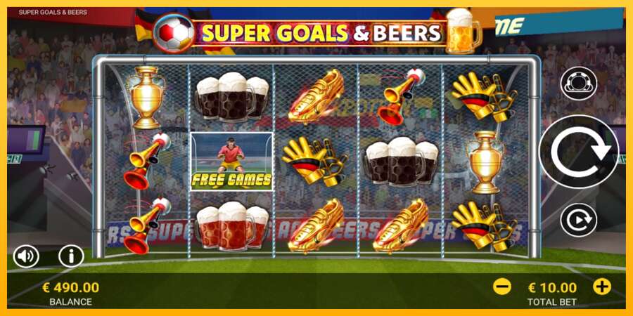 একটি স্লট মেশিন সঙ্গে বাস্তব টাকা Super Goals & Beers, ছবি 2