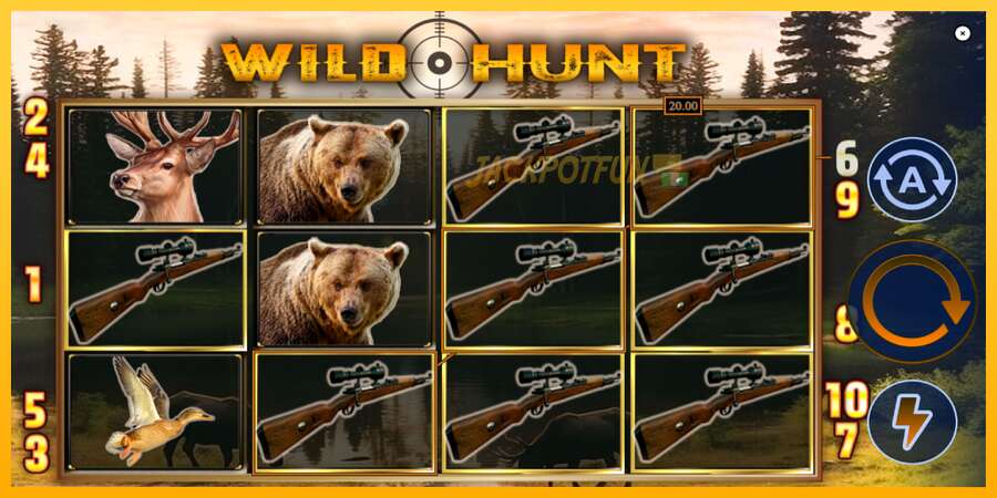 একটি স্লট মেশিন সঙ্গে বাস্তব টাকা Wild Hunt, ছবি 4