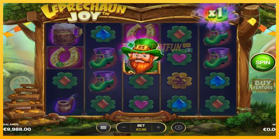 একটি স্লট মেশিন সঙ্গে বাস্তব টাকা Leprechaun Joy, ছবি 3