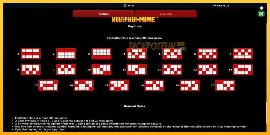 একটি স্লট মেশিন সঙ্গে বাস্তব টাকা Multiplier Mine, ছবি 7