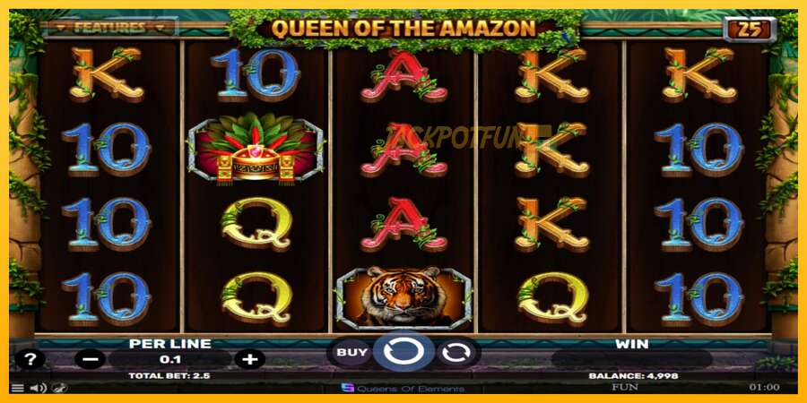 একটি স্লট মেশিন সঙ্গে বাস্তব টাকা Queen of the Amazon, ছবি 2