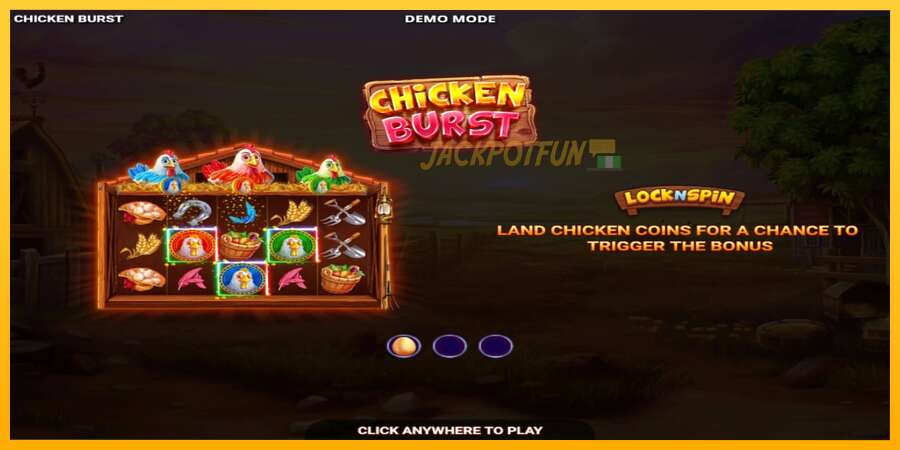 একটি স্লট মেশিন সঙ্গে বাস্তব টাকা Chicken Burst, ছবি 1