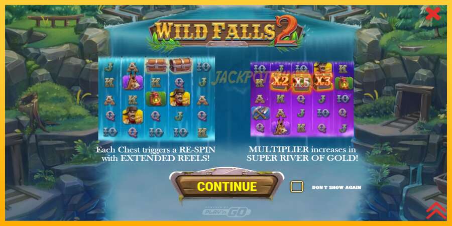 একটি স্লট মেশিন সঙ্গে বাস্তব টাকা Wild Falls 2, ছবি 1